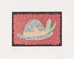 Hat, 1982 original lithograph by Yayoi Kusama, signed and numbered by the artist