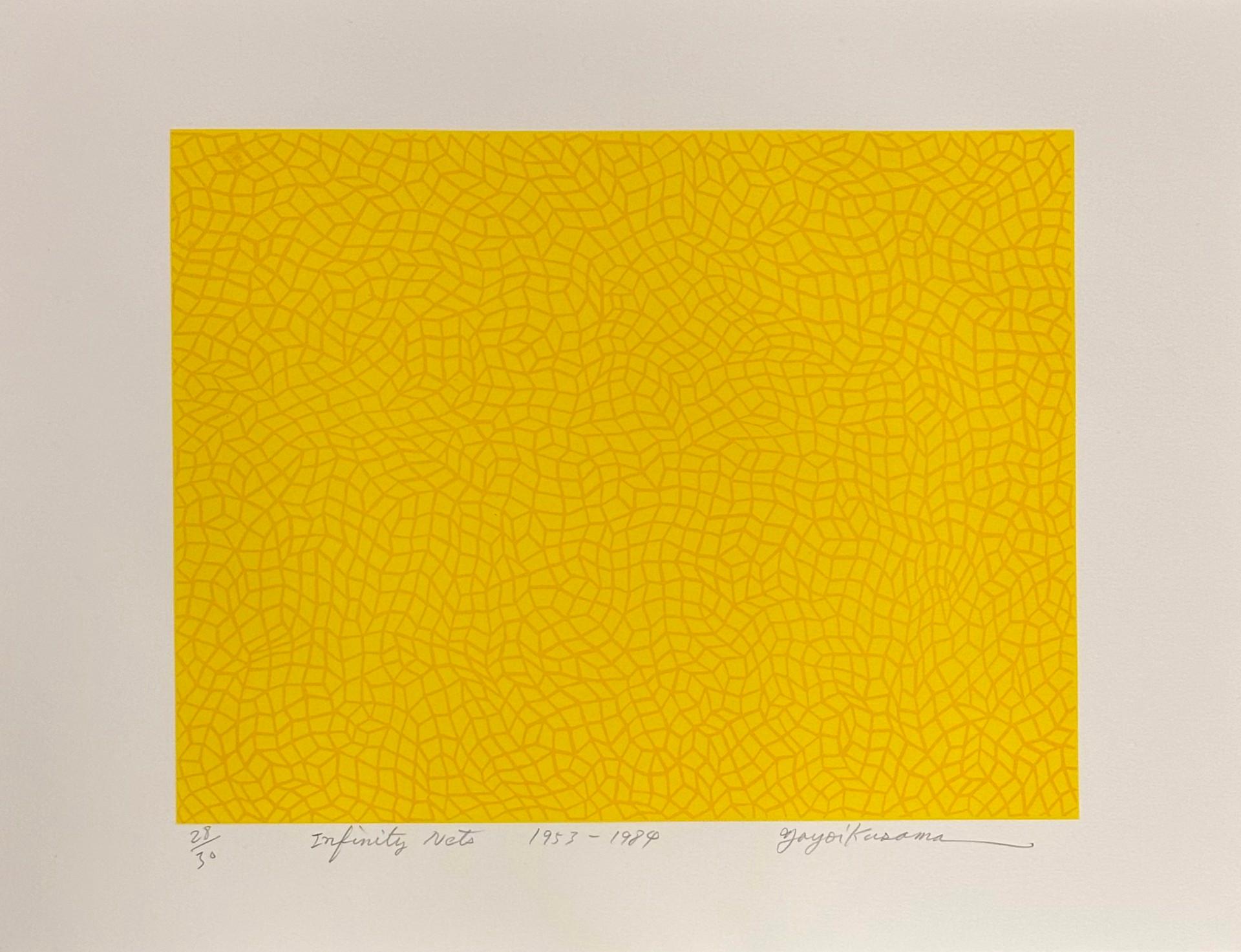 <p>Yayoi Kusama (geb. 1929)<br />Unendliche Netze, 1953â&euro;"1984</p><p><span>Medium:</span> Farblithographie auf VÃ&copy;lin dâ&euro;&trade;Arches Papier<br /><span>Bild:</span> 31 Ã- 40,6 cm (12 1/4 Ã- 16 in)<br /><span>Blatt:</span> 43,5 Ã-