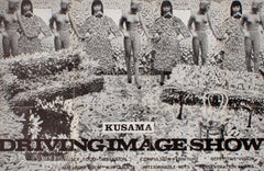 Cartel de exposición de Yayoi Kusama de los años 60 (Yayoi Kusama Driving Image Show 1966)