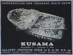 Kusama 1960s One Thousand Boats Show poster (Kusama Aggregation)