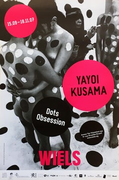 Vintage Kusama Dots Obsession exhibit poster 