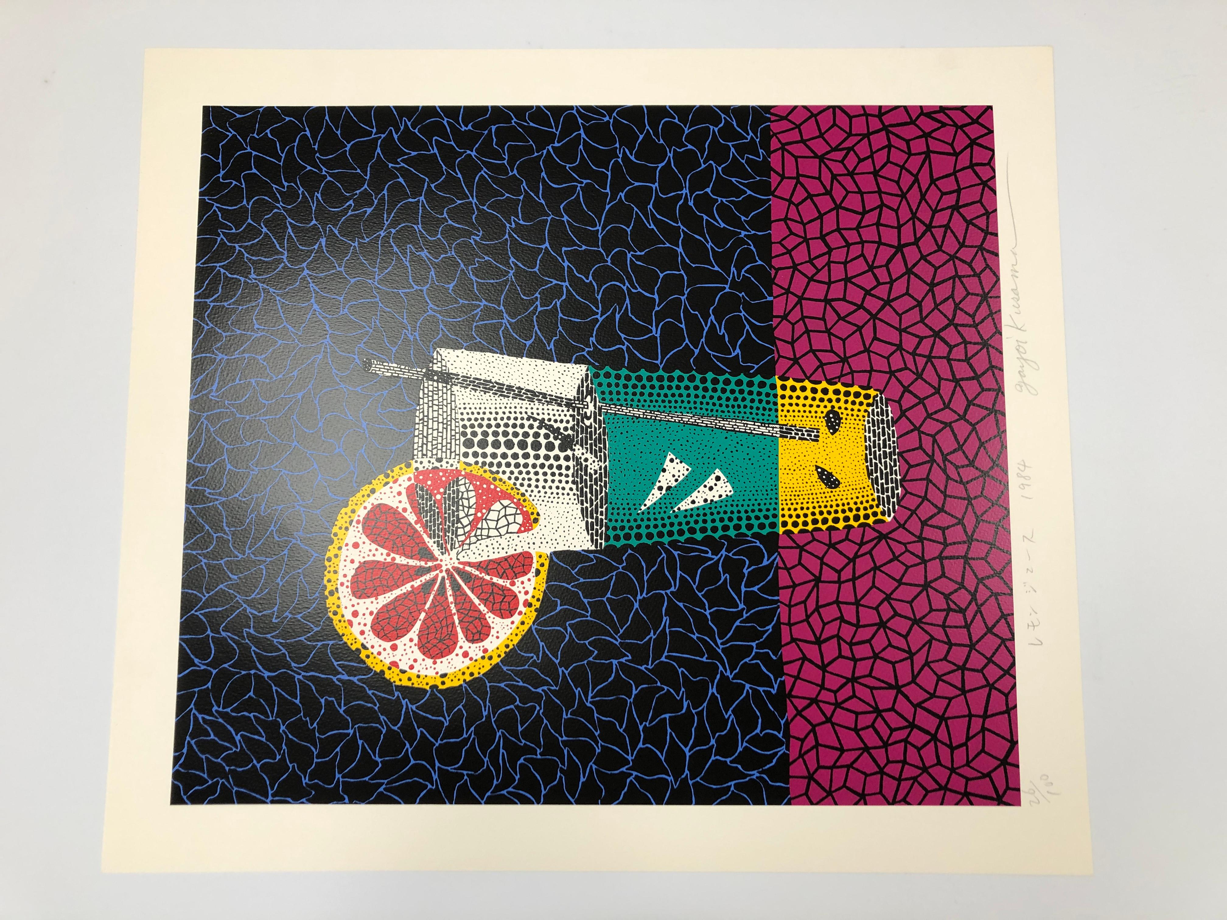 Lemon Squash - Contemporary Print by Yayoi Kusama
