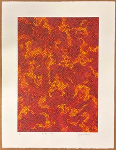 Madder-colored Cloud, 1997, Hand signed screenprint by Yayoi Kusama (ed. 100)