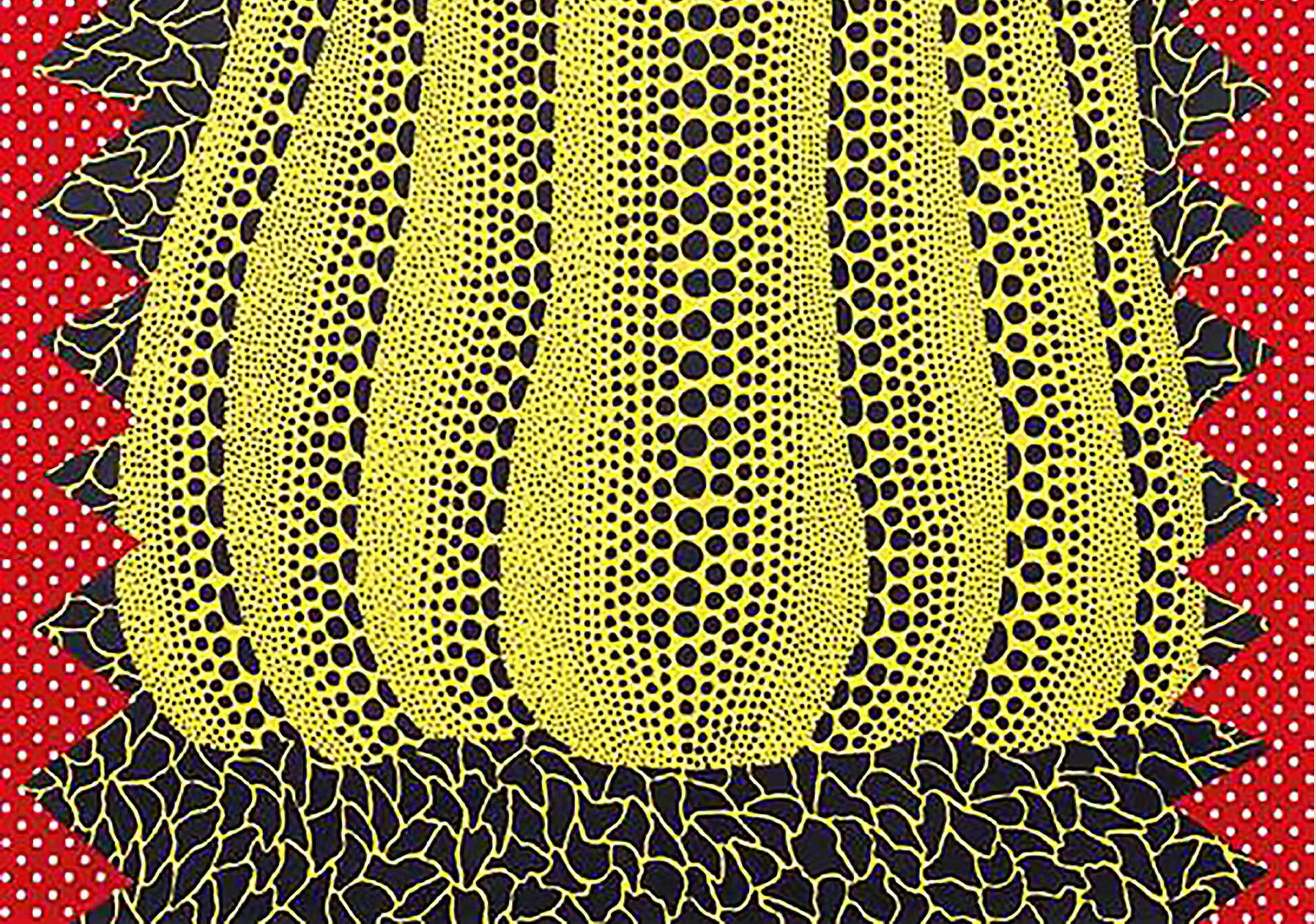 YAYOI KUSAMA
Zucca, 1982
Litografia a colori con collage, su carta intelata
Foglio: 65,5 x 51 cm
Edizione di 48/75
Firmato, intitolato, datato e numerato a matita, nel margine inferiore
Incorniciato, ottime condizioni