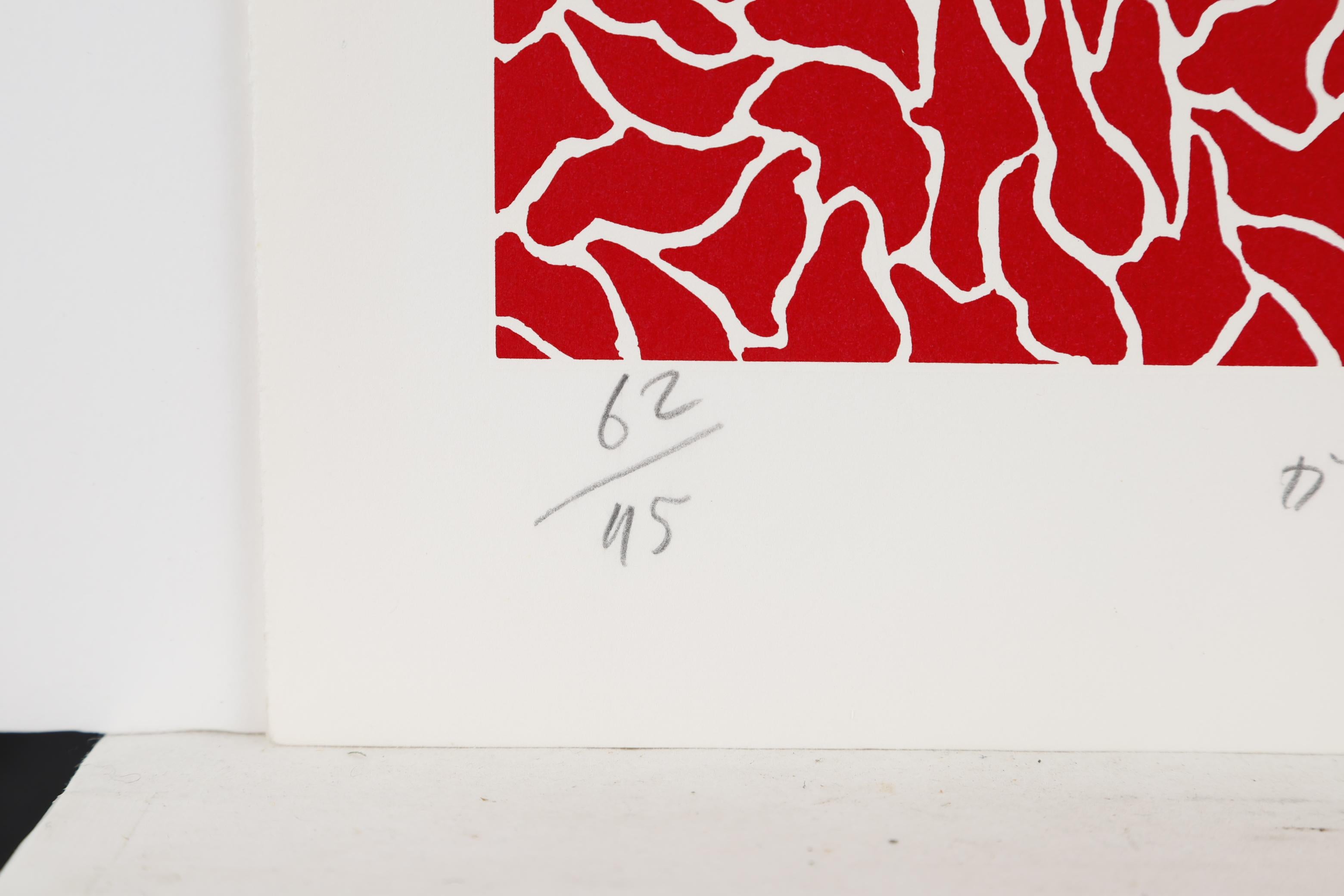 Pumpkin, 1983 Limited Edition of 75 Screenprint by Yayoi Kusama, hand signed For Sale 6