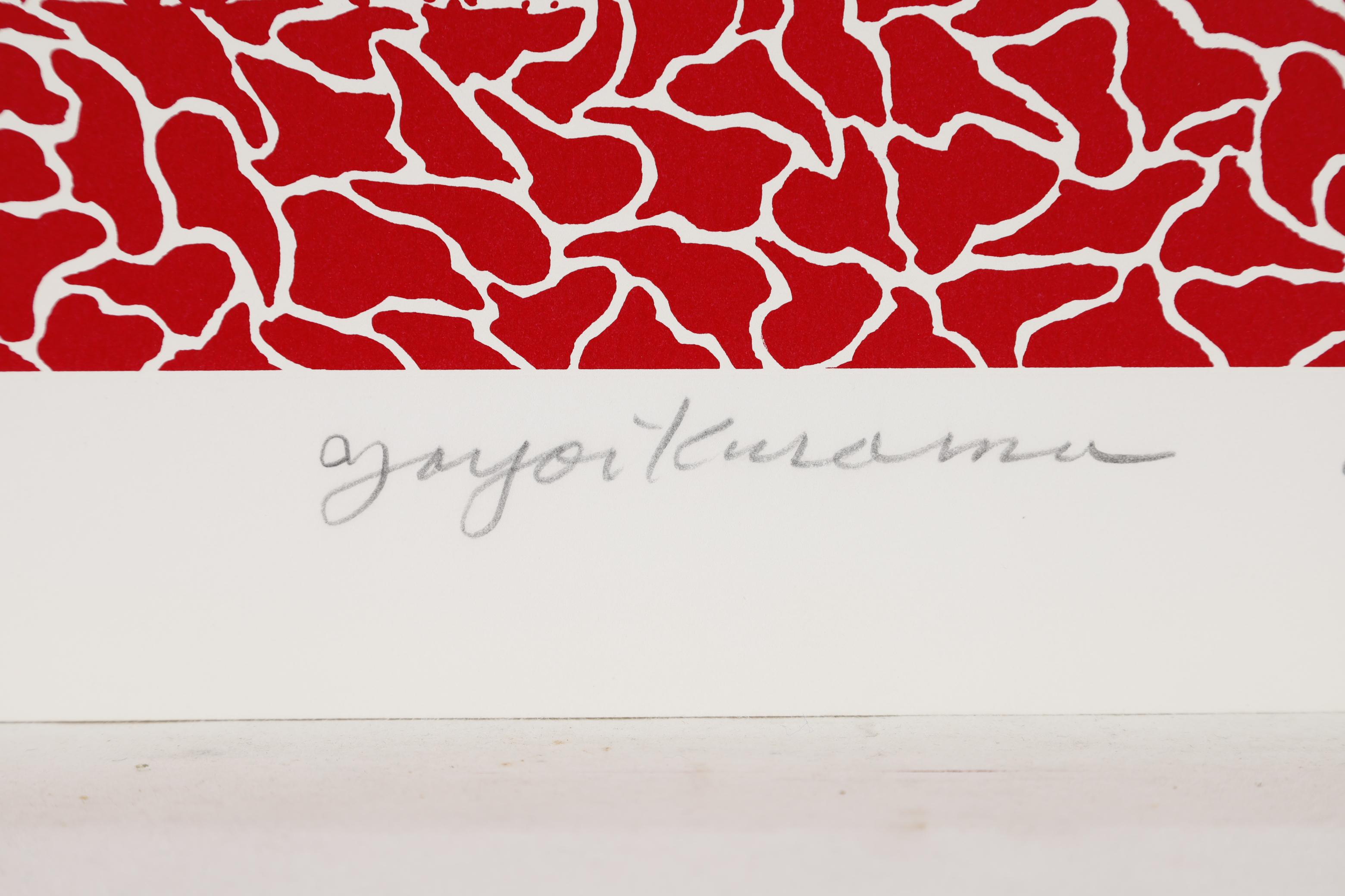 Pumpkin, 1983 Limited Edition of 75 Screenprint by Yayoi Kusama, hand signed For Sale 8