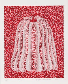 Pumpkin, 1983 Limited Edition of 75 Screenprint by Yayoi Kusama, hand signed