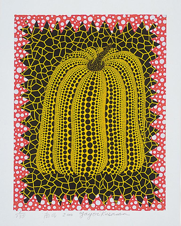 Yayoi Kusama Abstract Print – Kürbis