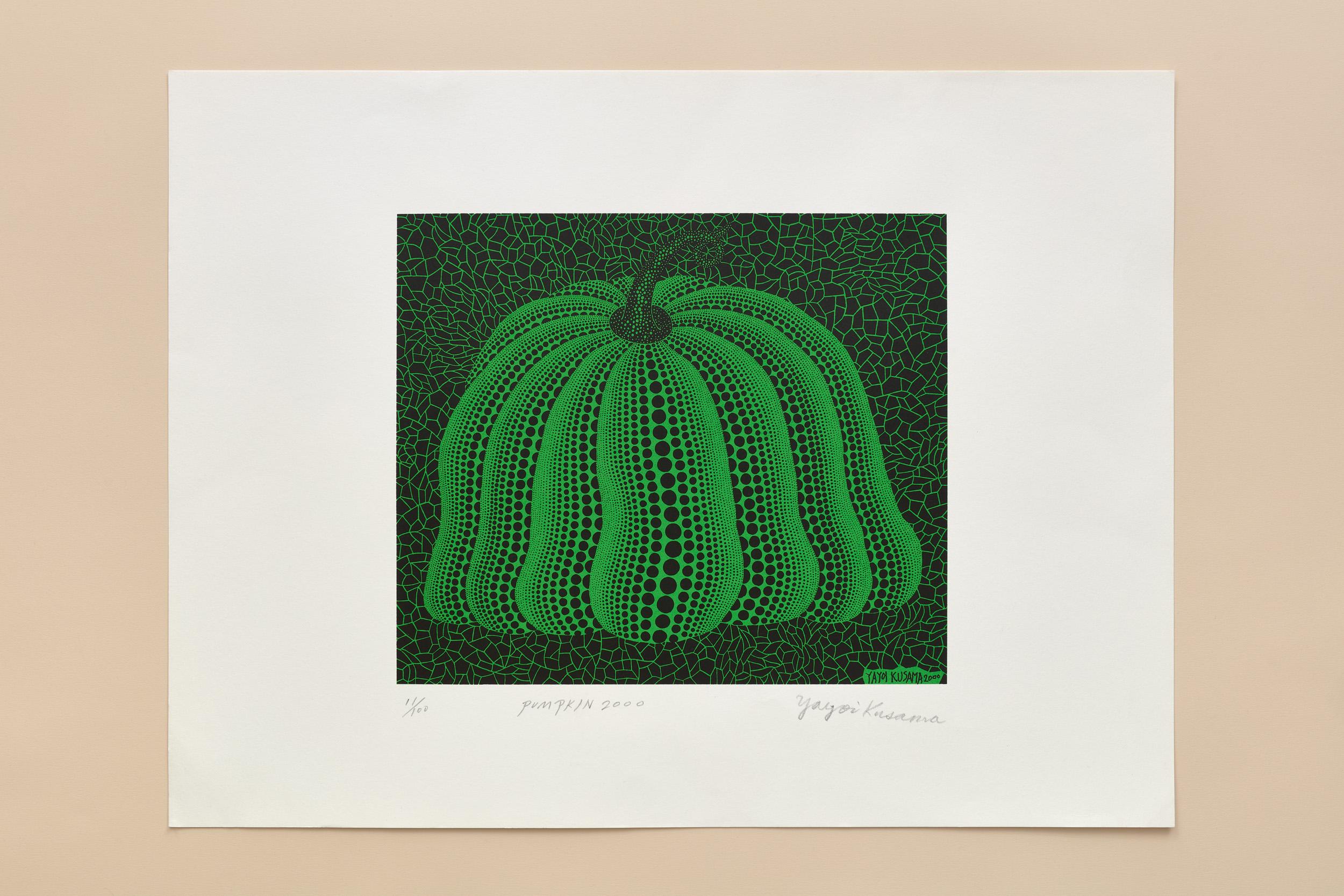 What are Kusama's pumpkins made of?