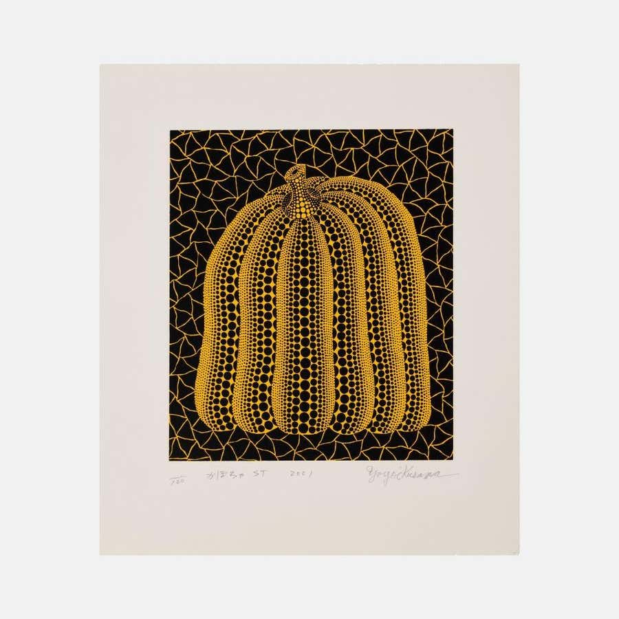 Contemporary Pumpkin Screenprint on Arches Paper, Signed, 21st Century
