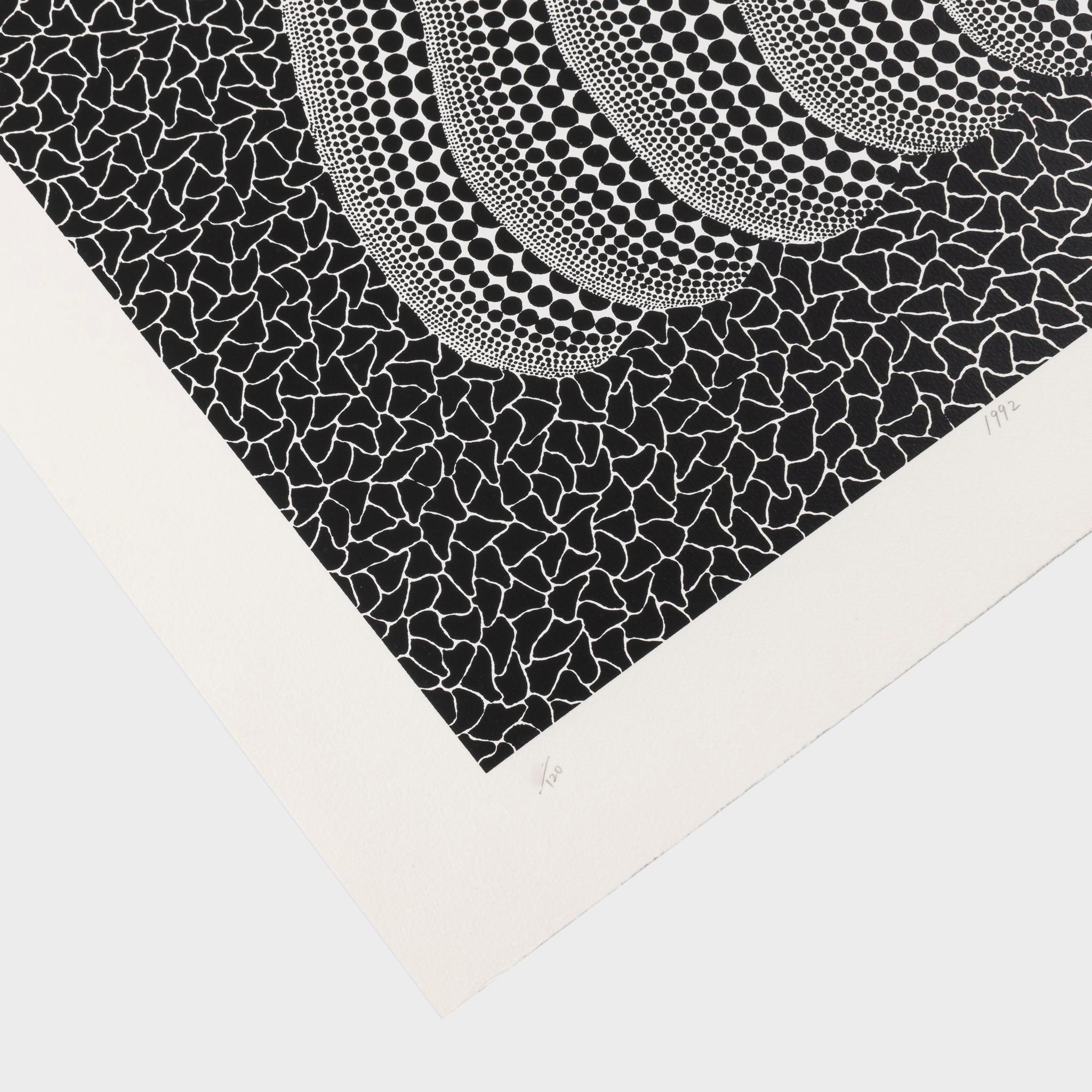 Pumpkin (White Y) - Print by Yayoi Kusama