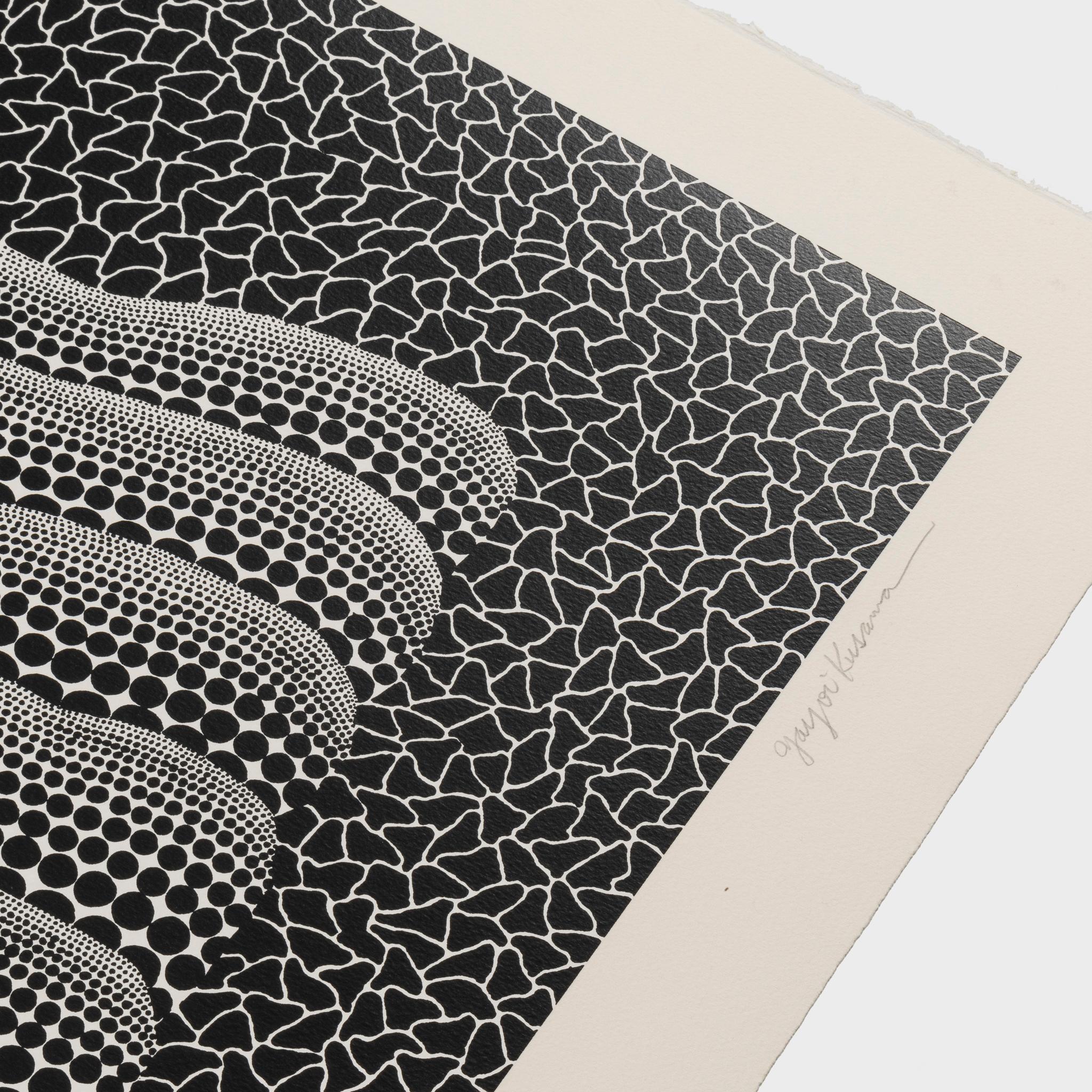 Pumpkin (White Y) - Contemporary Print by Yayoi Kusama
