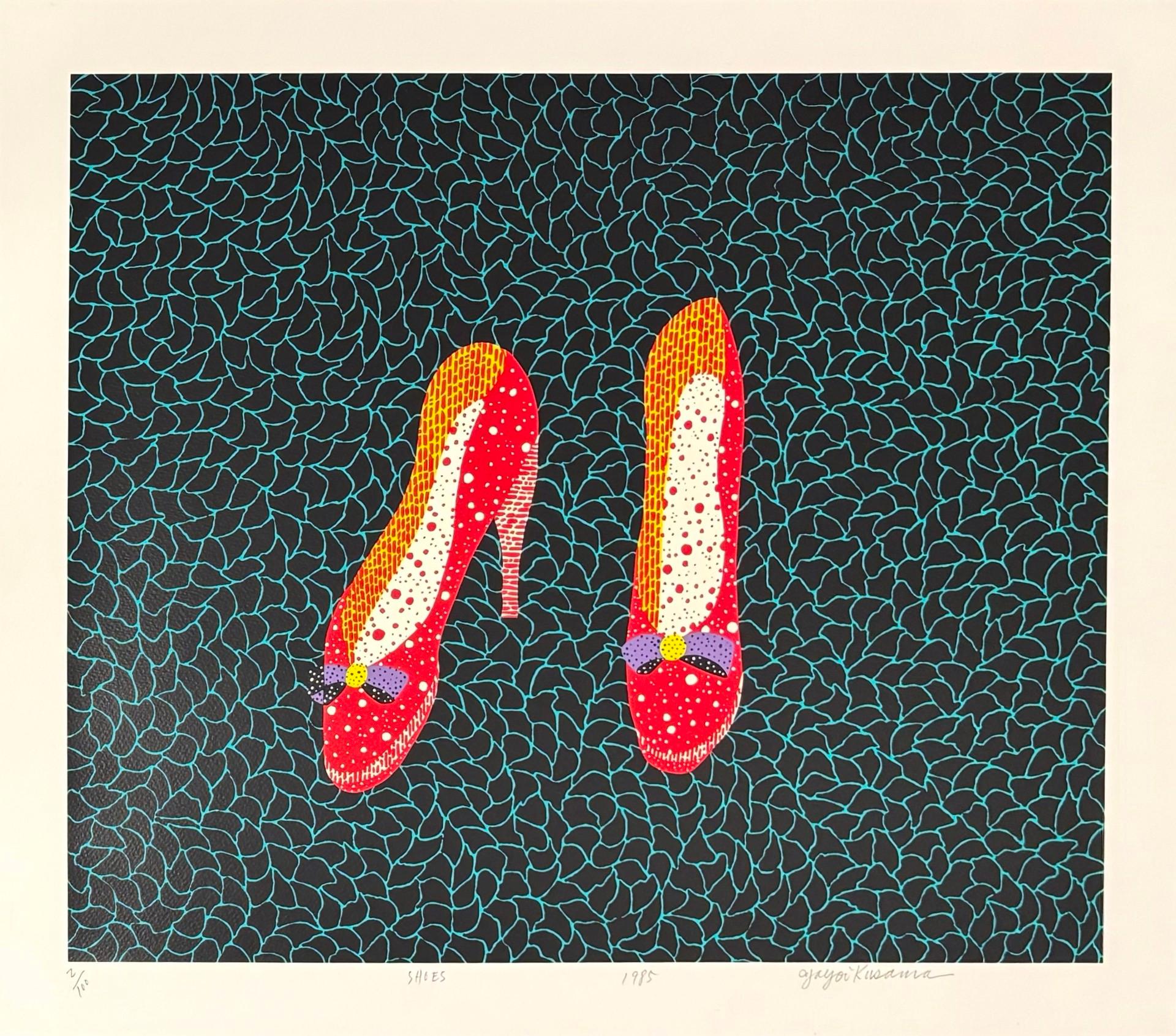 Shoes, 1985 Limited Edition of 100 print by Yayoi Kusama, hand signed