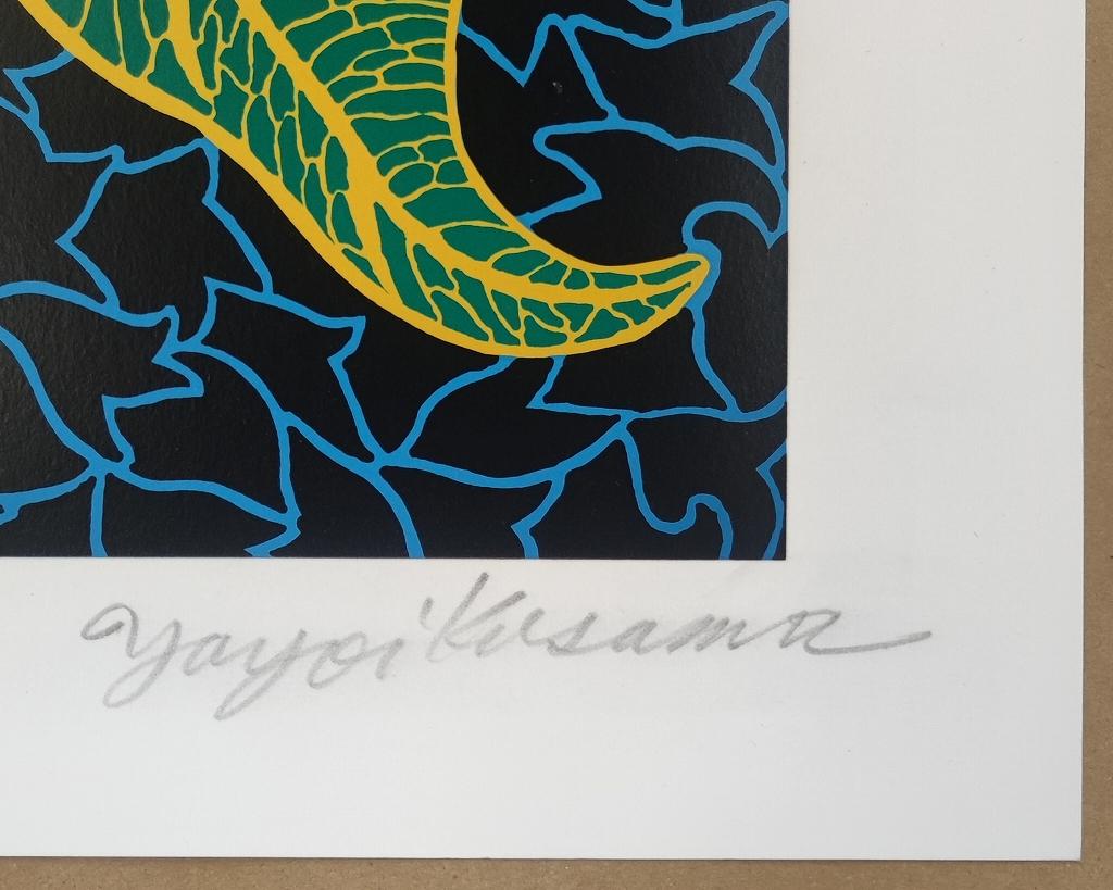 Girasoli (1989). Serigrafia, edizione limitata di 100 esemplari di Yayoi Kusama (ABE 126) in vendita 2