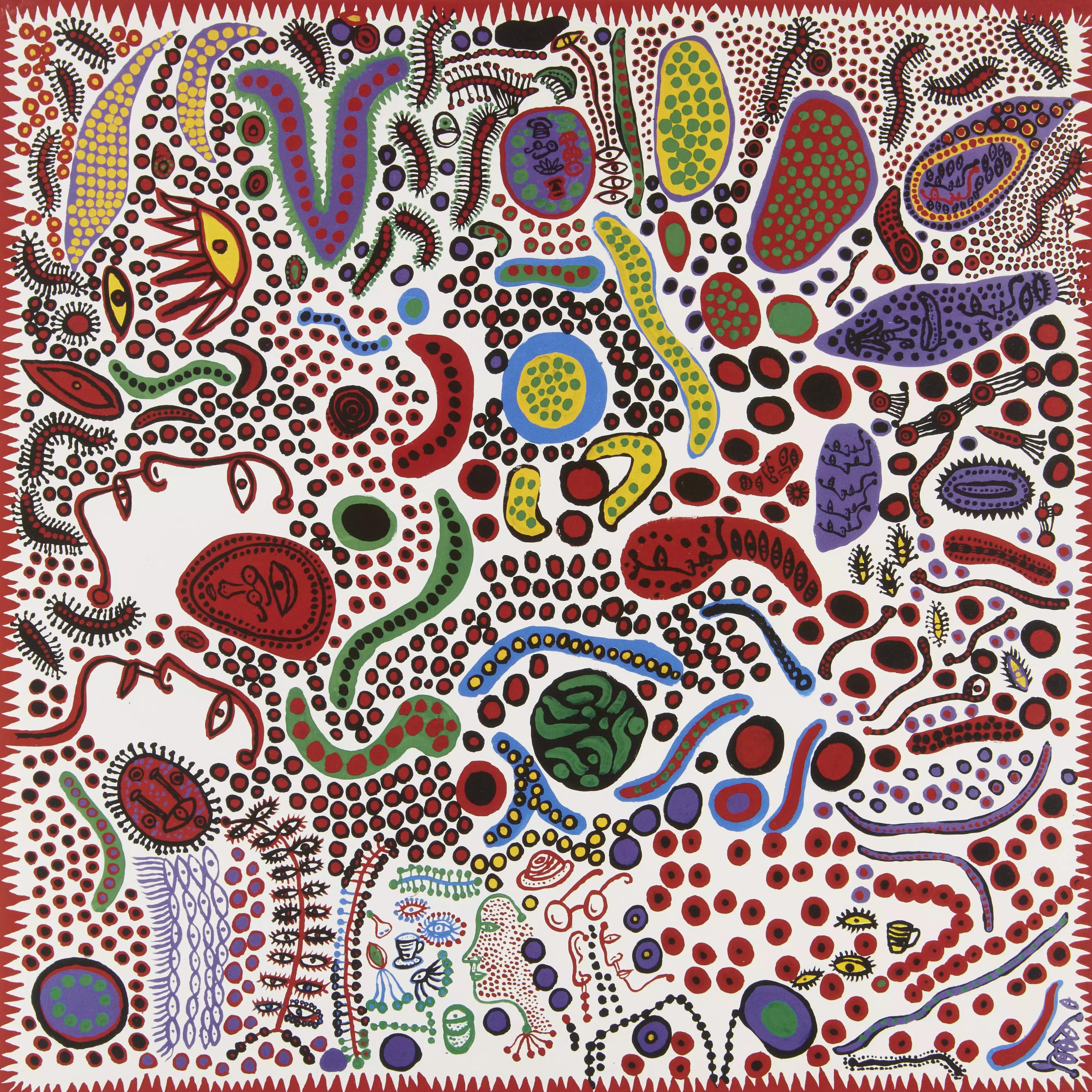 La vida interminable de las personas, litografía offset, 2010 de Yayoi Kusama 2