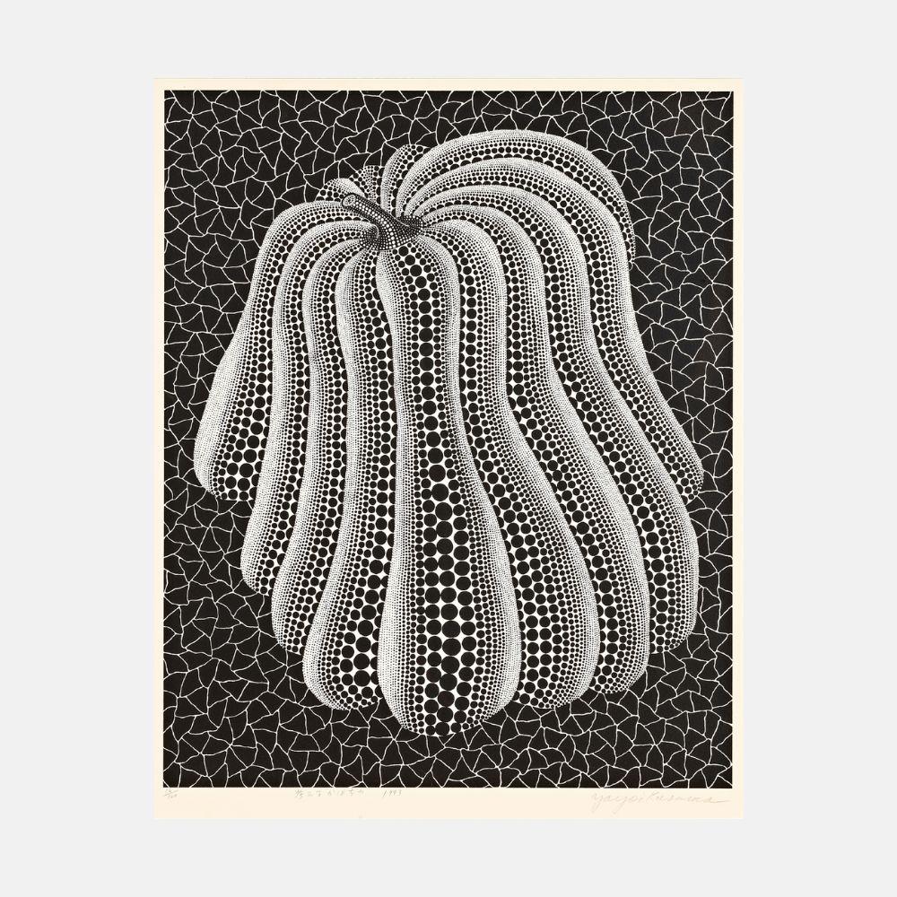 Thinking Pumpkin - Print by Yayoi Kusama