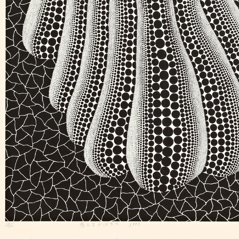 Thinking Pumpkin - Contemporary Print by Yayoi Kusama
