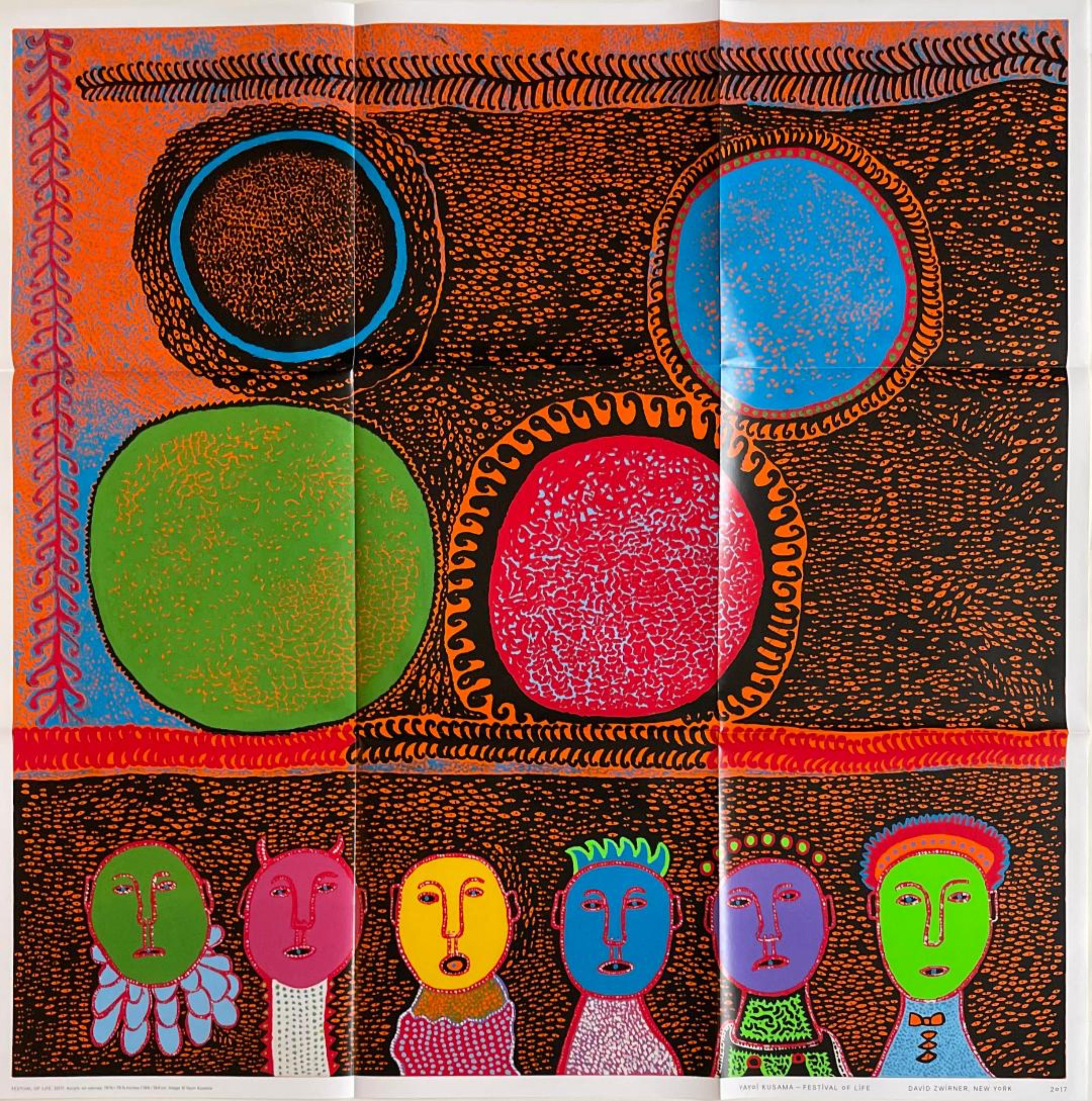 Untitled Zwirner Gallery exhibition poster for Yayoi Kusama: Festival of Life