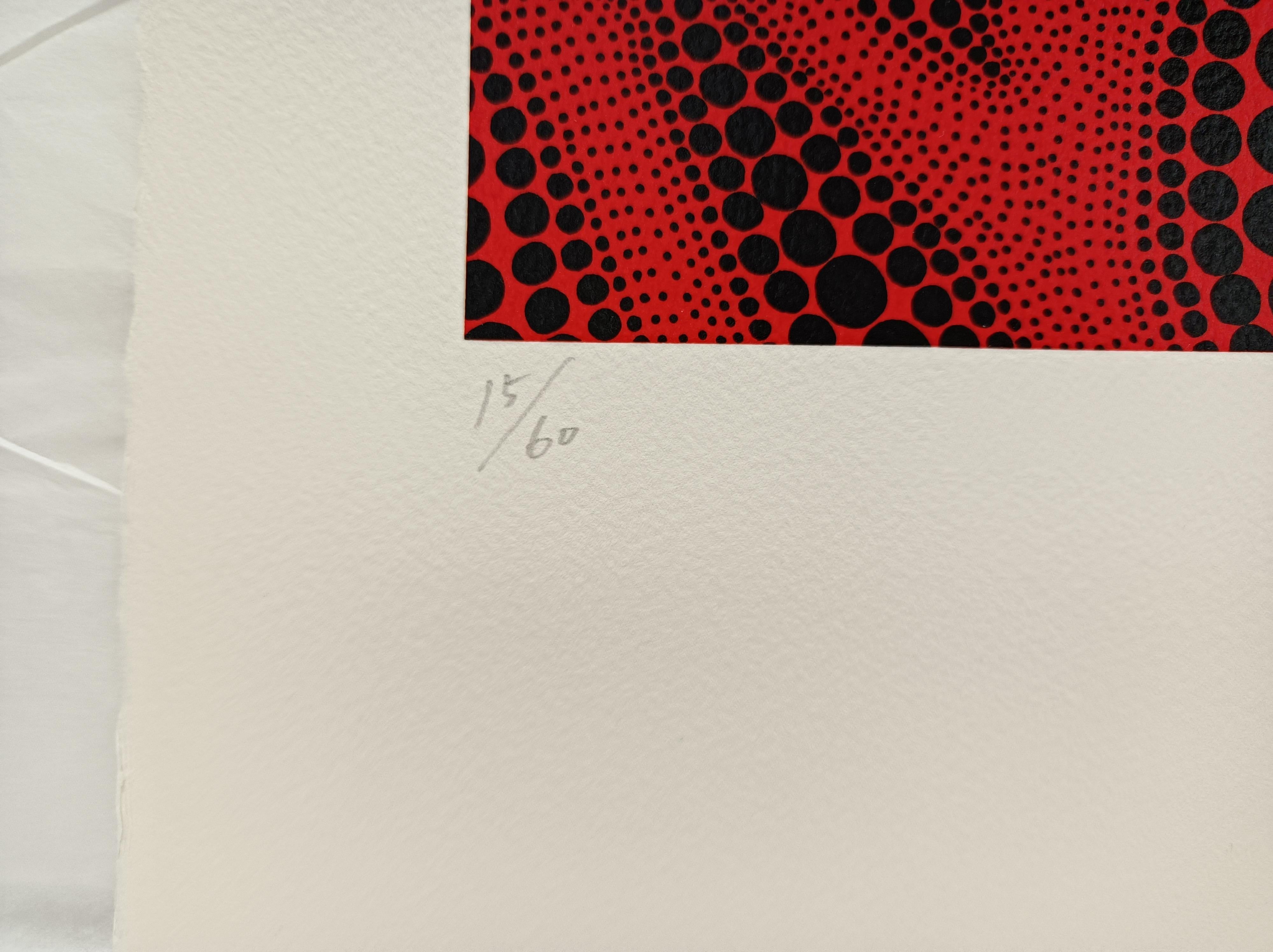 Wave Crest (1999). Screenprint. Limited Edition of 60 by Yayoi Kusama (ABE 251) For Sale 3