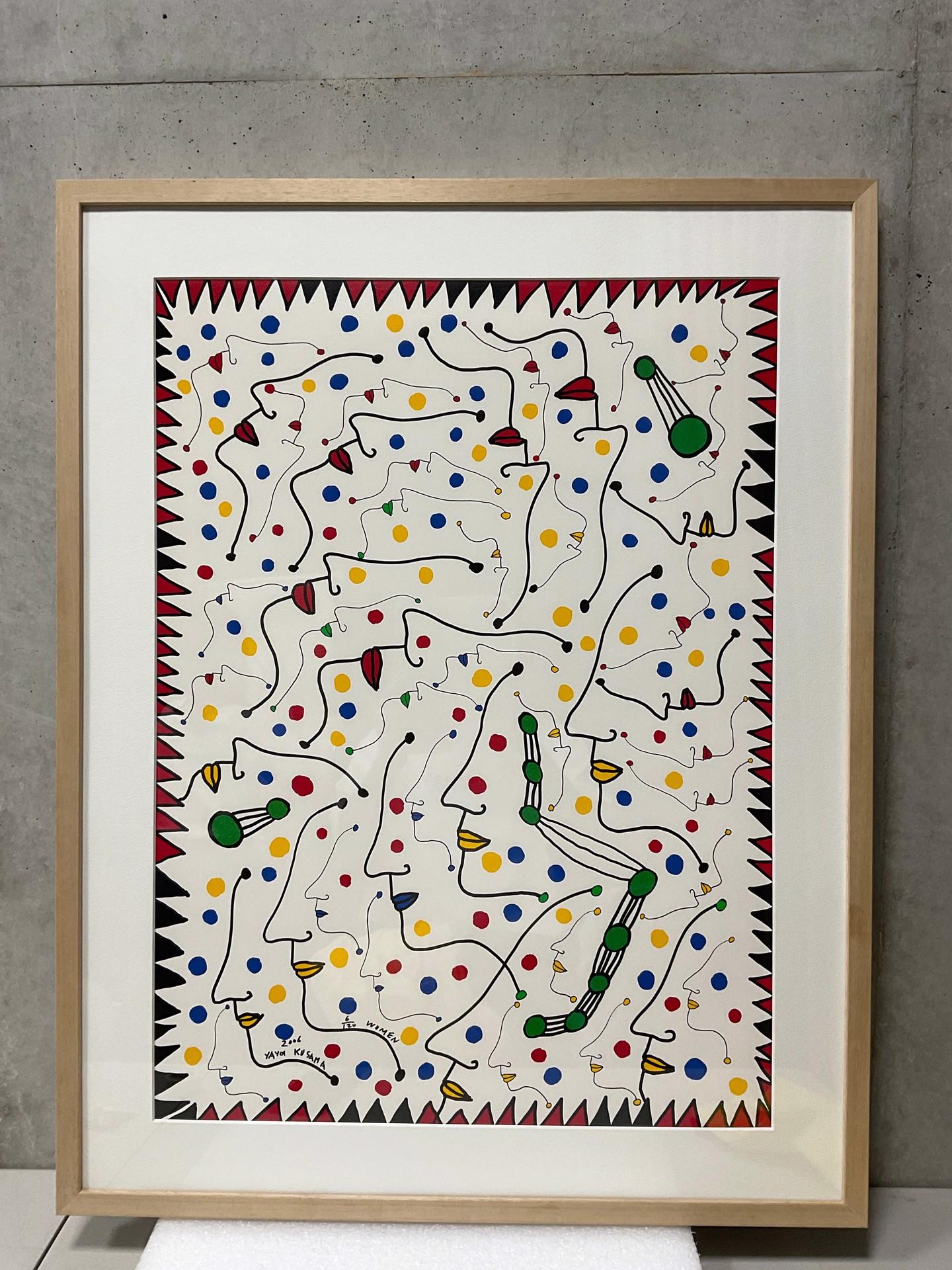 Women, 2006, by Yayoi Kusama, limited edition print, signed, and numbered For Sale 1