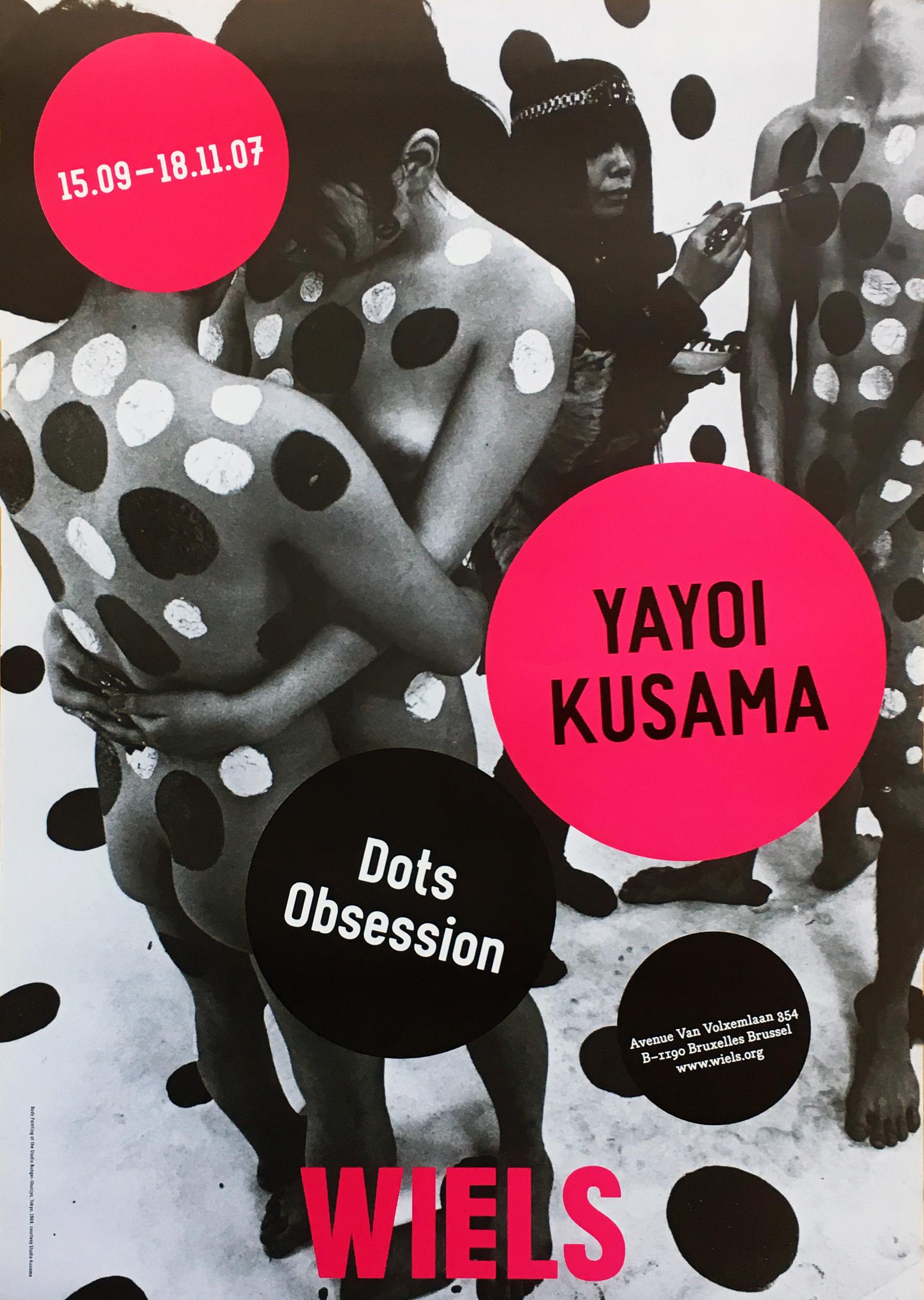 Yayoi Kusama exhibition poster (Kusama Dots Obsession) For Sale 1