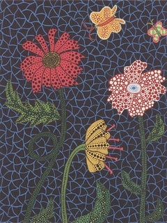 Yayoi Kusama 'Flowers A (2005)' 2005- Offset Lithograph