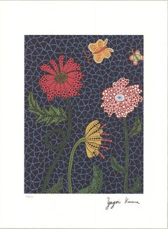 Yayoi Kusama 'Flowers A (2005)' 2005- Offset Lithograph