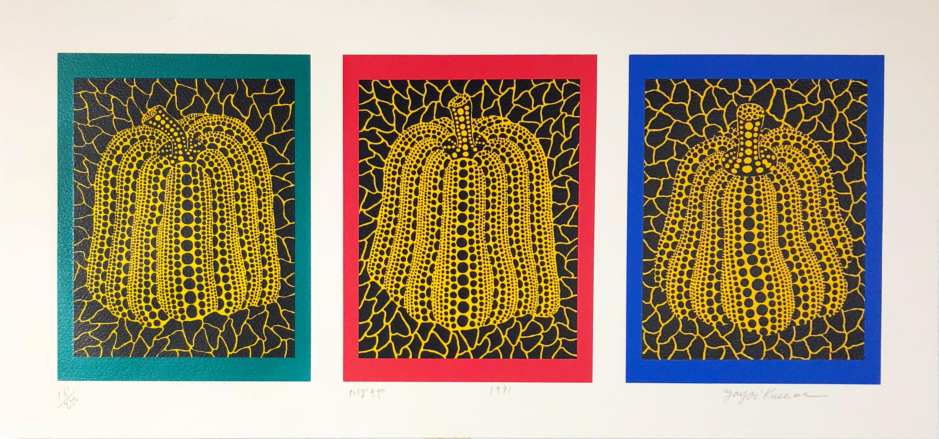 Yayoi Kusama
"Pumpkin"
1991
Silkscreen
11 x 23 1/2 inches
Edition of 250, signed and numbered
Known for her Mirrored Rooms, Kusama is one of the most important and interesting living artists in Japan. 