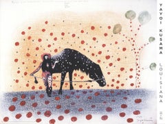 Yayoi Kusama-Self- Obliteration No. 2 (Red Dots)-18" x 23.5"-Offset Lithograph