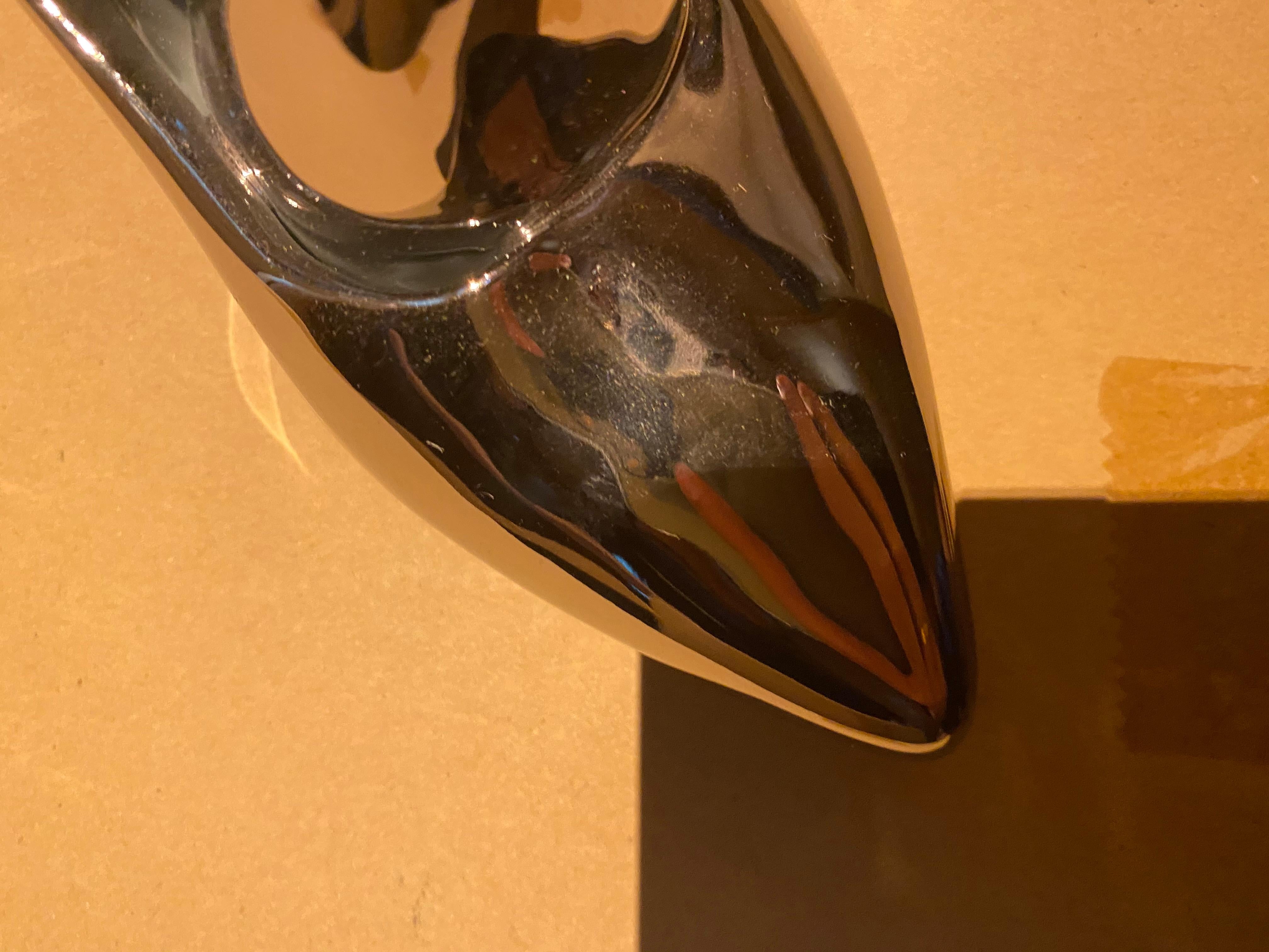 Hochhackige Heels Silber. Keramikskulpturen (2) von Yayoi Kusama. Limitierte Auflage von 30 Stück im Angebot 4