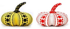 Kusama Plush Pumpkins: set of 2 (Kusama yellow & black pumpkin)