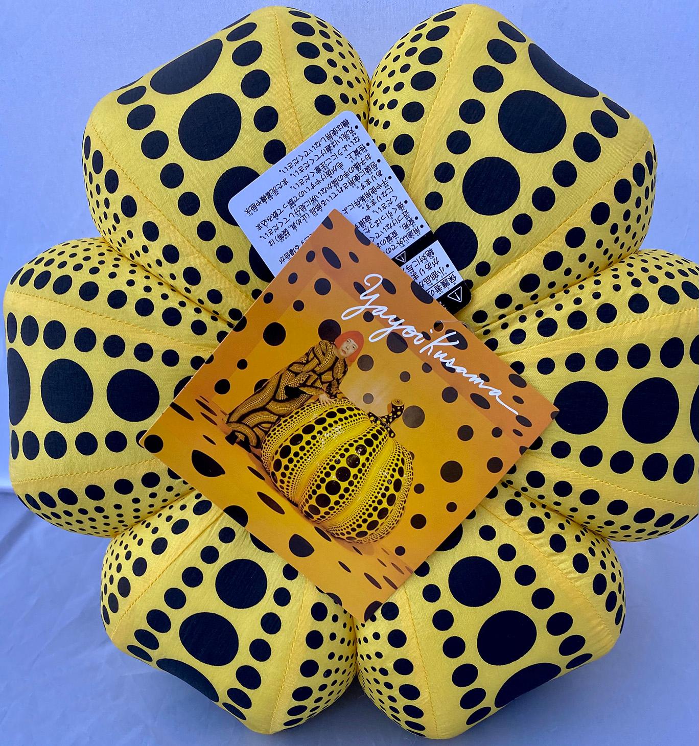 Kusama Pumpkins (plush): set of 2 (Kusama yellow & black pumpkin) For Sale 1