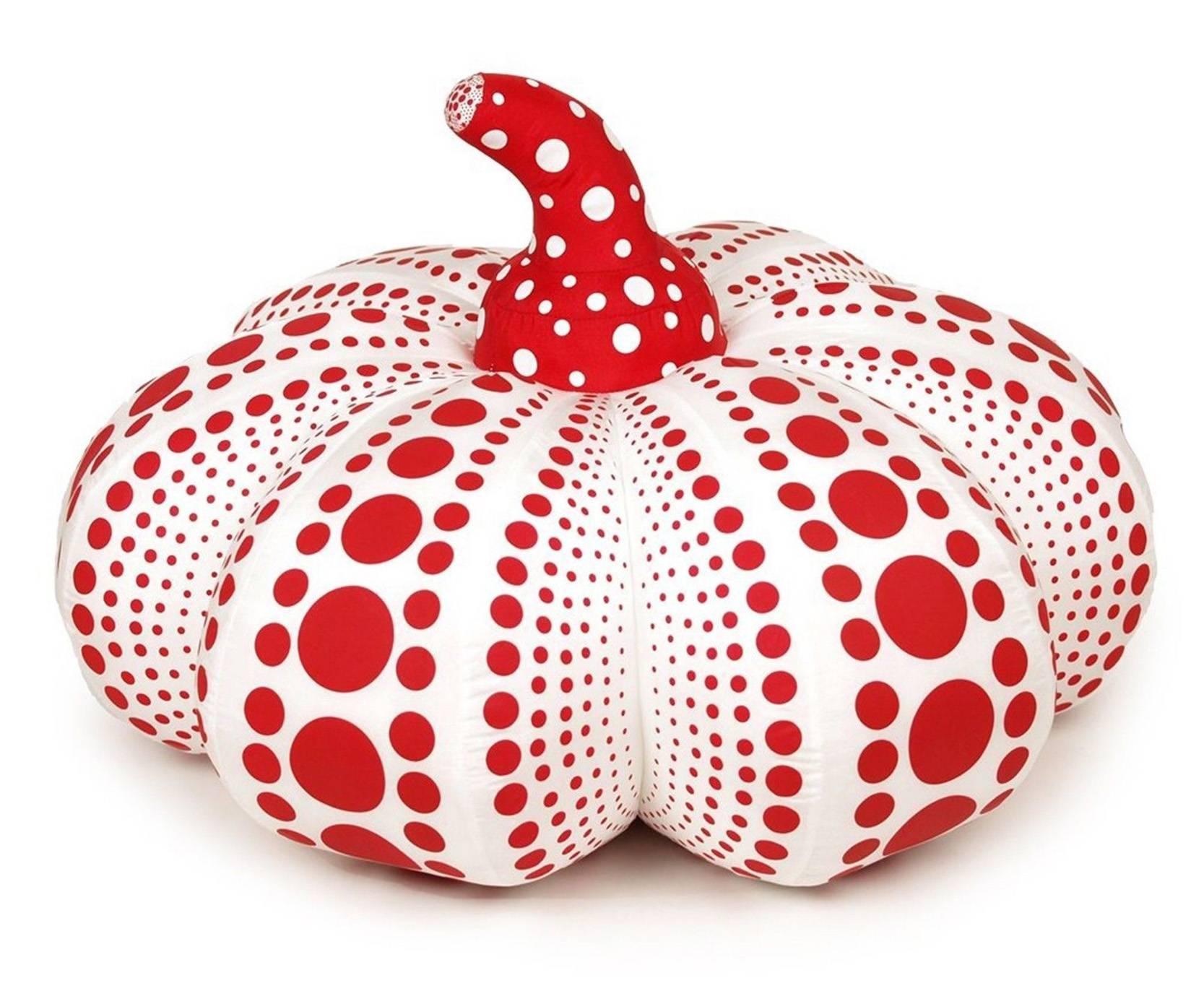 Kusama Red and White Pumpkin (large plush) - Sculpture by Yayoi Kusama