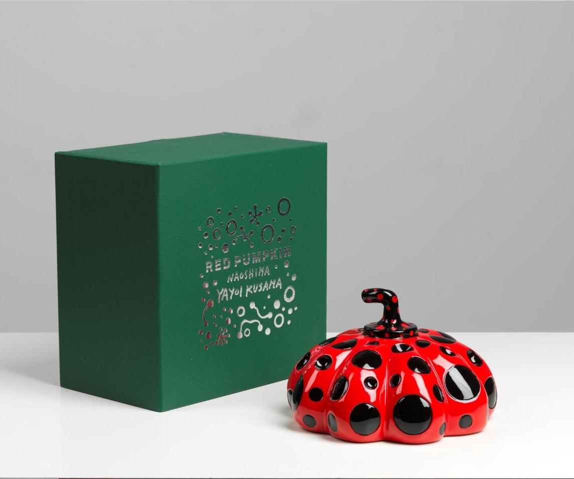 Yayoi Kusama
Cast resin multiple sculpture painted in colors, 2019, with the artist's stamped signature and title on the underside, from a limited edition of undisclosed size, published by Benesse Holdings, Inc., Naoshima, contained in the original