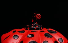 'Naoshima' Red Pumpkin Sculpture, Resin Pop Art, 2019, 3.75\" x 5.5\"