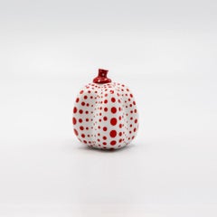 Kürbis (Limoges) (Weiß & Rot), Keramik-Skulptur mit Edition