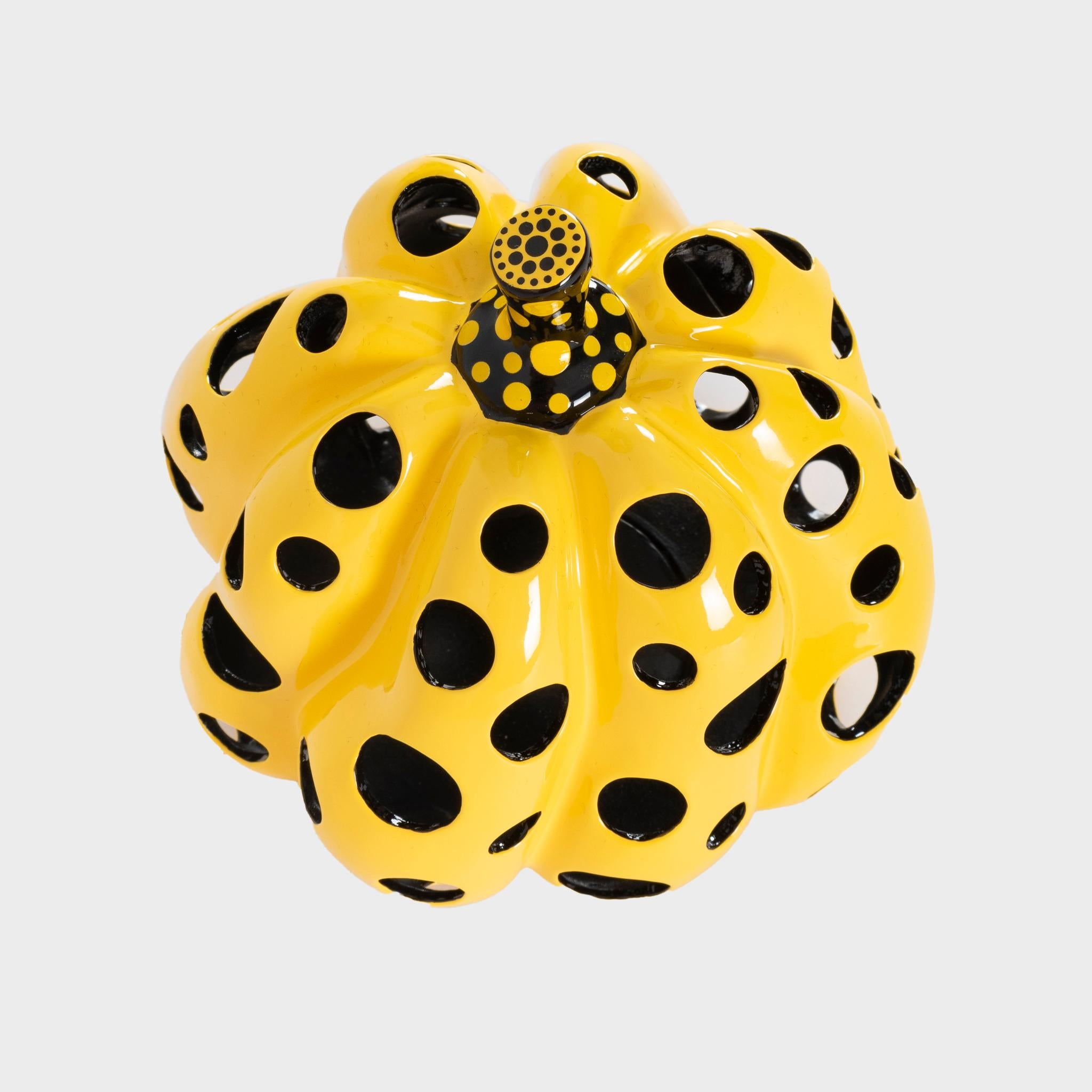 Pumpkin (NGV) - White Abstract Sculpture by Yayoi Kusama