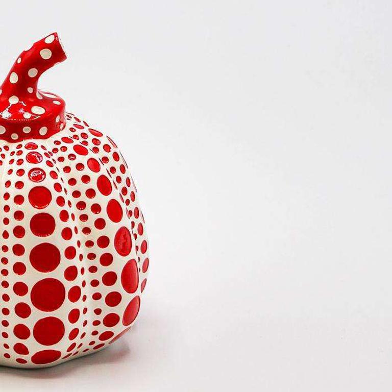 Pumpkin (Red and White) - Sculpture by Yayoi Kusama