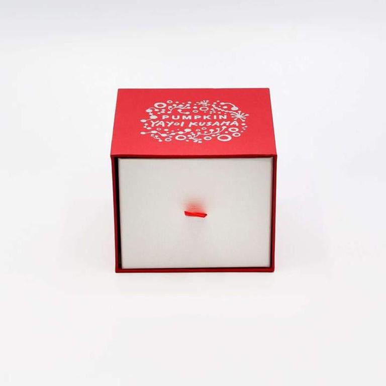 Pumpkin (Red and White) - Gray Figurative Sculpture by Yayoi Kusama