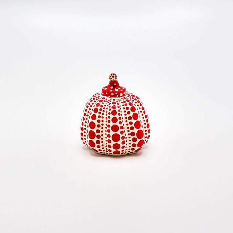 <i>Pumkin (Red and White)</i>, 2015, by Yayoi Kusama, offered by Lougher Contemporary 