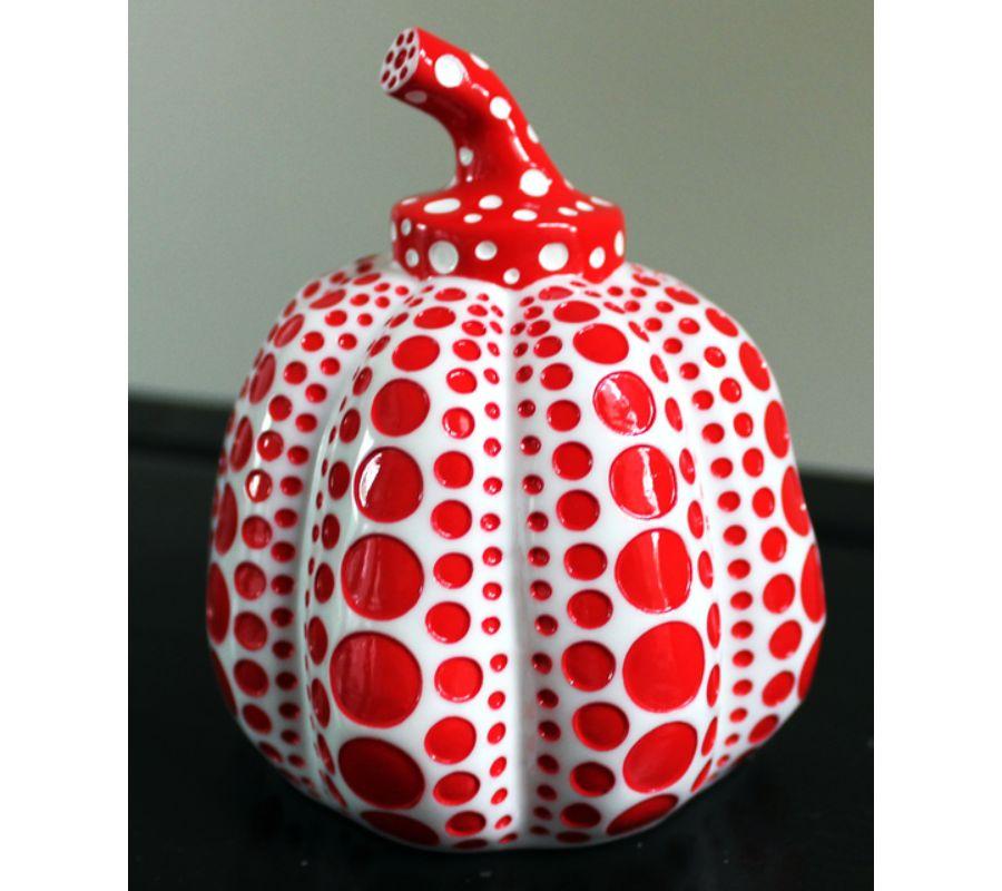 Pumpkin (red version) - Sculpture by Yayoi Kusama
