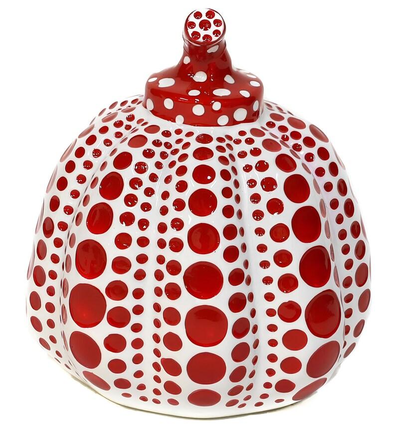 Pumpkin, Red/White, Yayoi Kusama 草間 彌生 For Sale 1