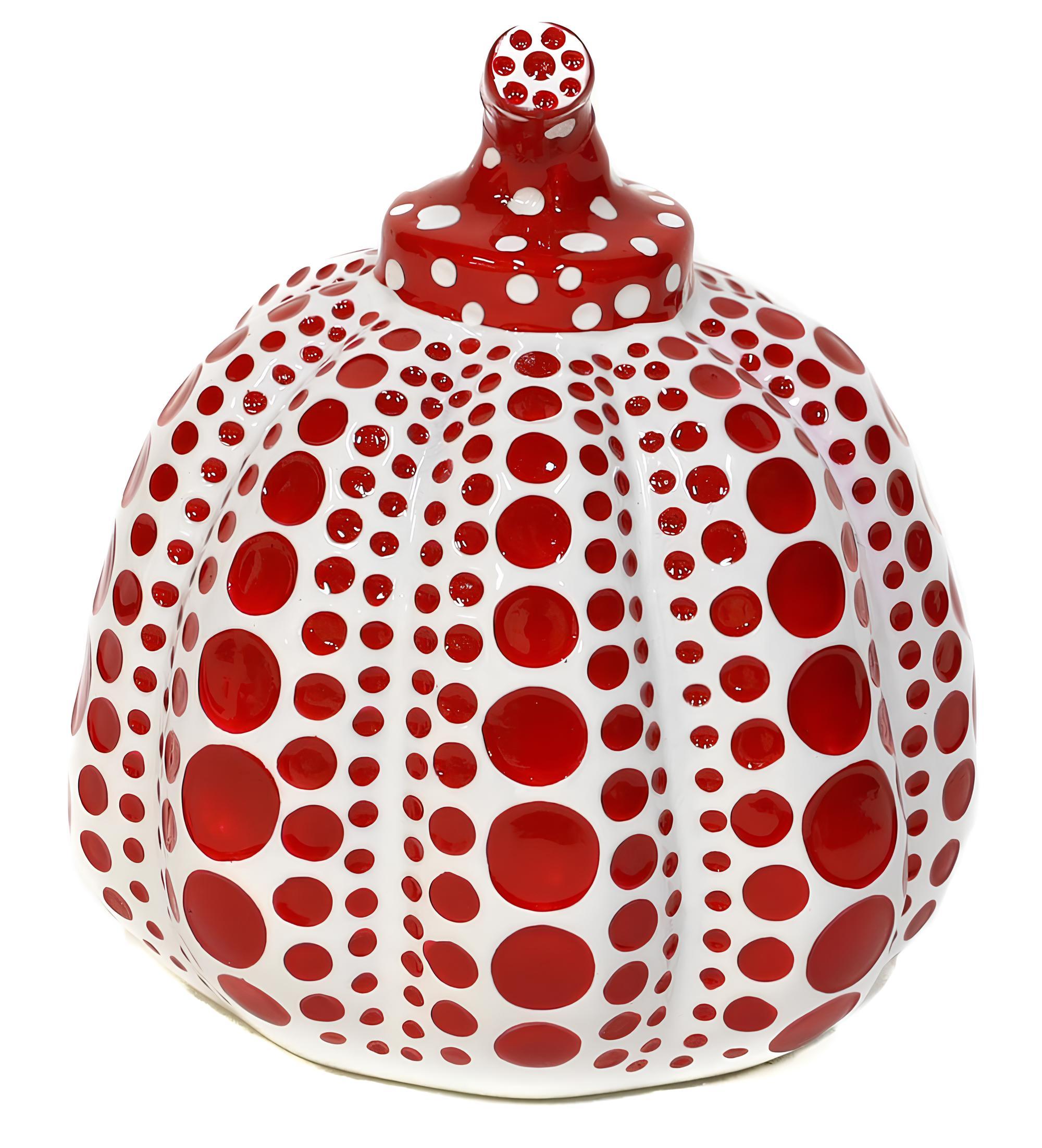 Pumpkin, Red/White, Yayoi Kusama 草間 彌生 For Sale 1