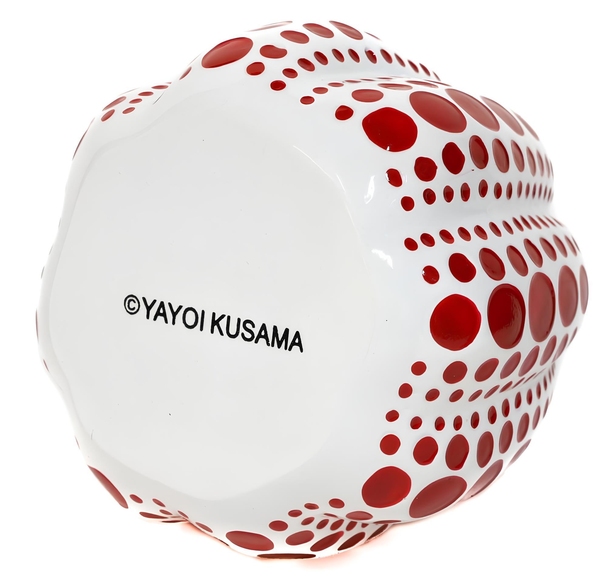 Pumpkin, Red/White, Yayoi Kusama 草間 彌生 For Sale 2