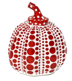 Citrouille, rouge/blanc, Yayoi Kusama 草間 彌生