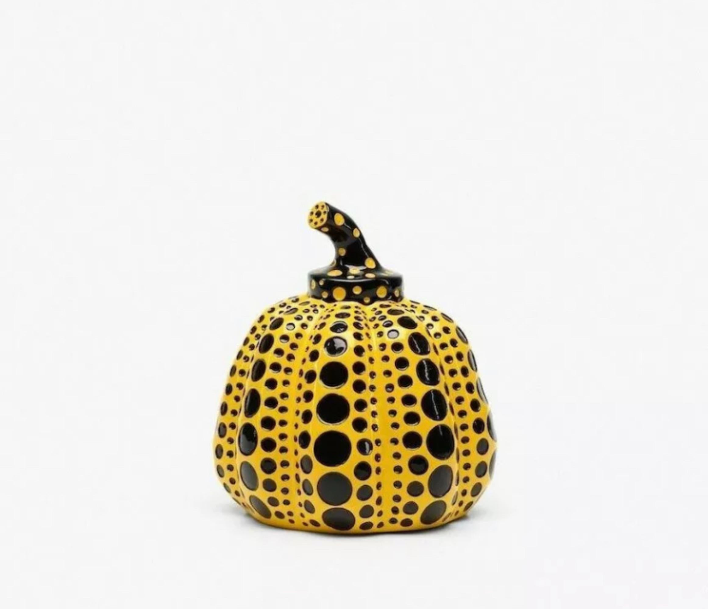 Pumpkin (Yellow & Black) - Sculpture by Yayoi Kusama