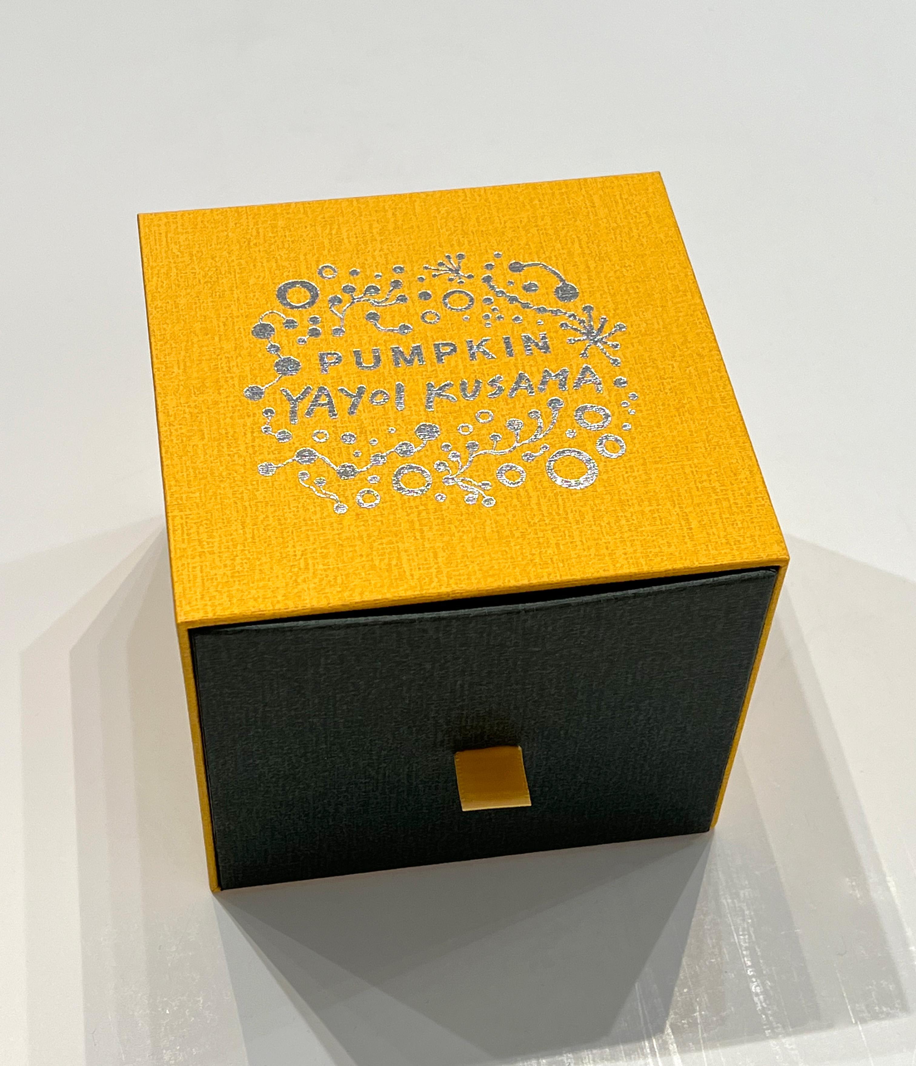 'Pumpkin' Yellow/Black Pumpkin Pop Art Resin Sculpture, 2016 For Sale 3