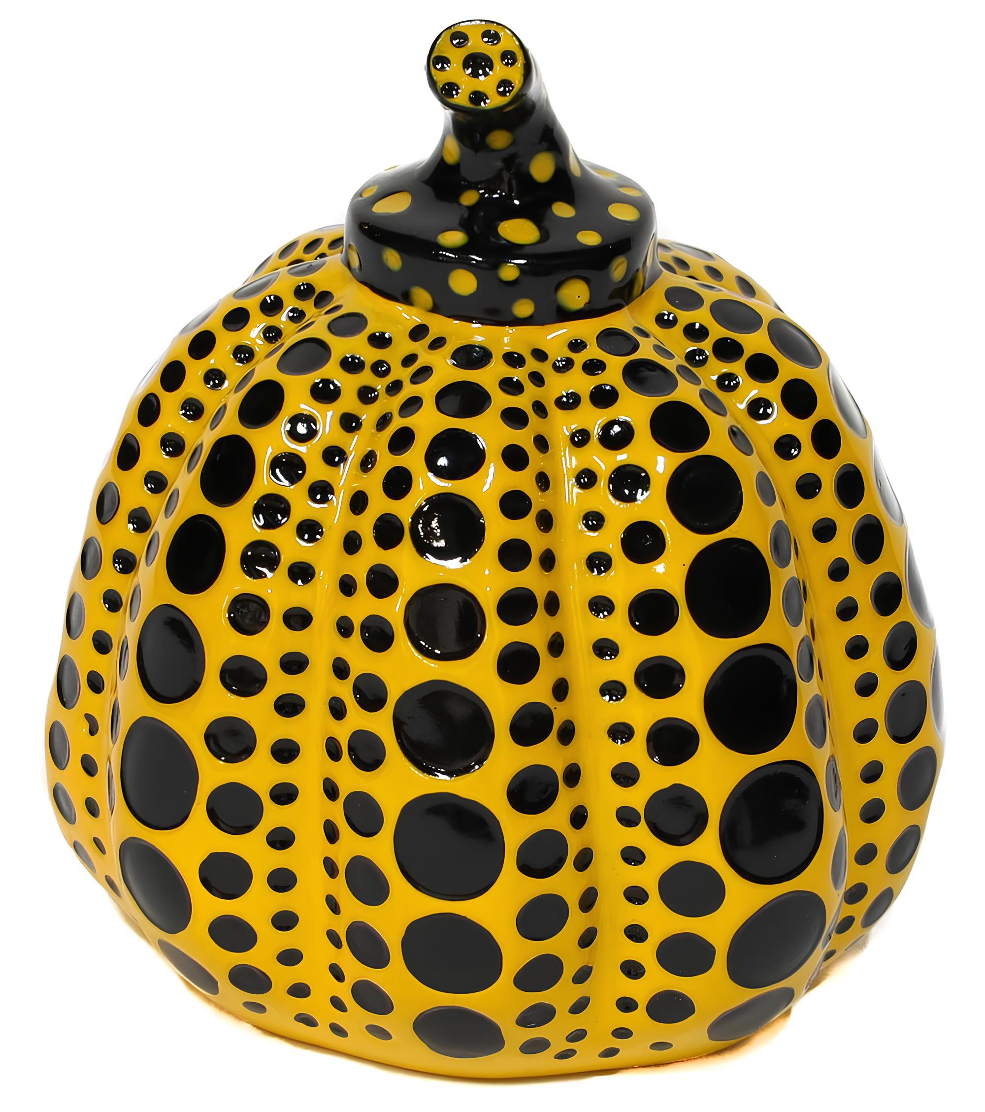 Pumpkin, Yellow/Black, Yayoi Kusama 草間 彌生 For Sale 1