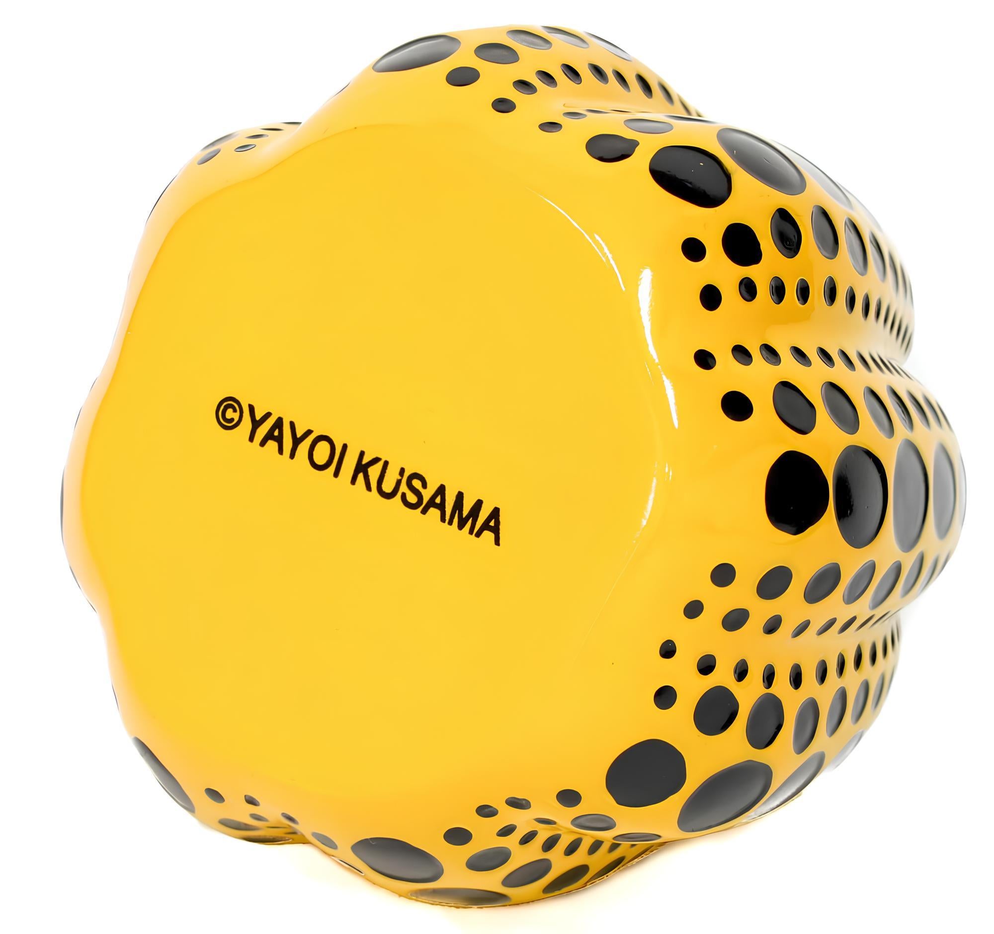 Pumpkin, Yellow/Black, Yayoi Kusama 草間 彌生 For Sale 2
