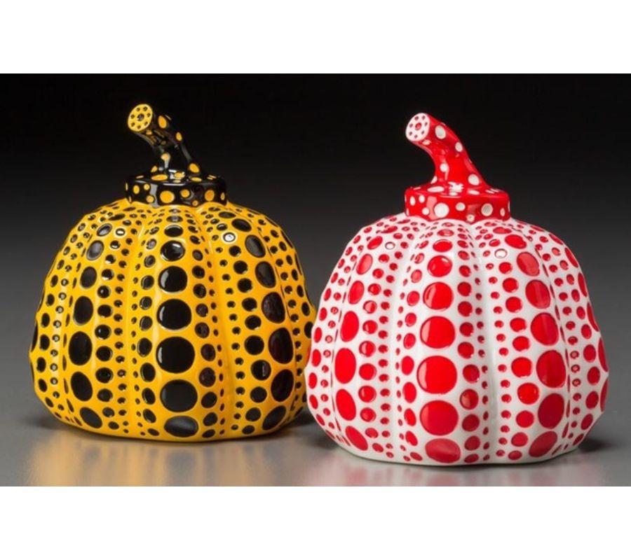 Pumpkins (set of 2) - Sculpture by Yayoi Kusama